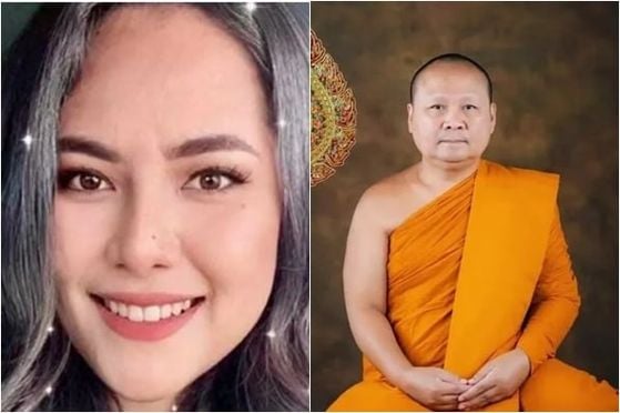 태국 불교계에서 최근 불거진 성추문 중심 인물인 위라완 엠사왓(왼쪽)과 스캔들에 연루돼 승단을 떠난 한 고승. 사진 소셜미디어