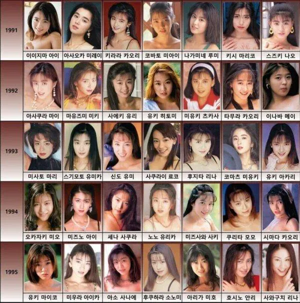 image.png 연도별 AV업계 대표 배우들 최신판